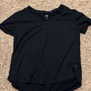 GAP Black Casual V-Neck Tee
